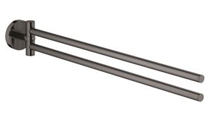 GROHE ESSENTIALS držiak uterákov 439 mm, dvojramenný, hard graphite