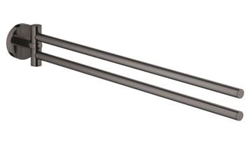 GROHE ESSENTIALS držiak uterákov 439 mm, dvojramenný, hard graphite