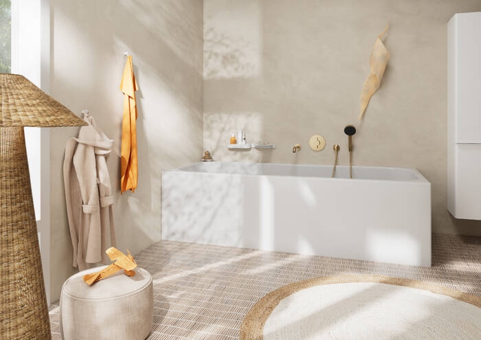 HANSGROHE FIXFIT S prípojka hadice 61 mm so spätným ventilom 1/2"x1/2", brúsený bronz 26453140 Obrázek - fotka