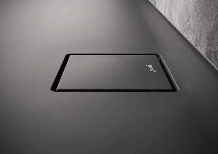 HÜPPE EASY FLAT sprchová vanička 100x90 cm, liaty mramor, samonosná, matná antracitová EF0107.128 Obrázek - fotka