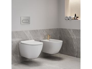 RAVAK UNI CHROME závesné WC, RimOff splachovanie X01535 Obrázek - fotka