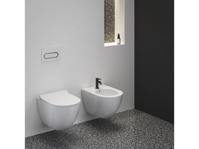 RAVAK UNI CHROME závesné WC, RimOff splachovanie X01535 Obrázek - fotka