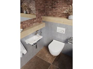 RAVAK UNI CHROME závesné WC, RimOff splachovanie X01535 Obrázek - fotka