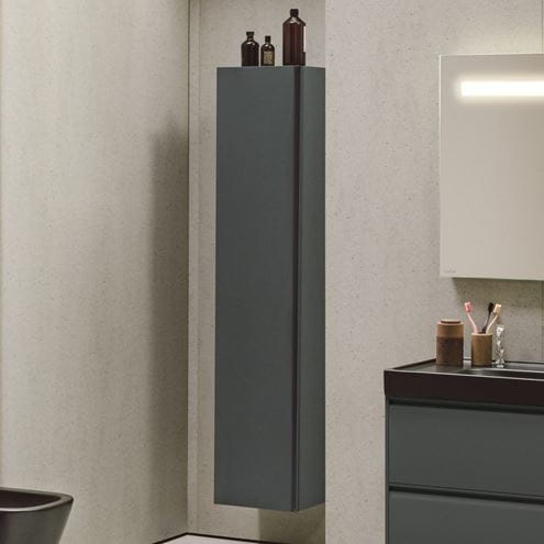 LAUFEN MEDA vysoká skrinka 35,5x33,5x165 cm, 1 dvierka, pánty vľavo, divoký dub H4216510112671 Obrázek - fotka