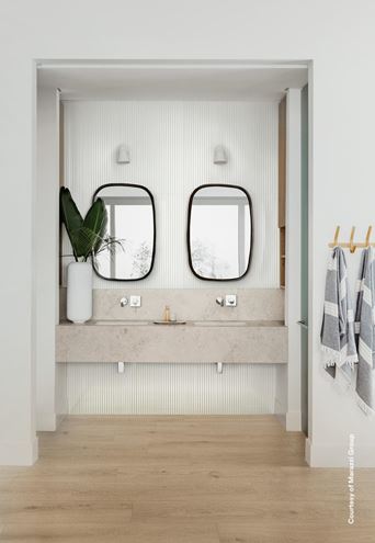 MARAZZI BLISS obklad 30x90 cm, lesk reliéf 3D, ice MP5Q Obrázek - fotka
