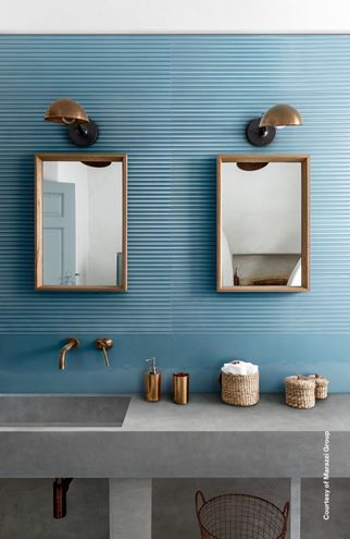 MARAZZI BLISS obklad 30x90 cm, lesk reliéf 3D, oceán MP5T Obrázek - fotka