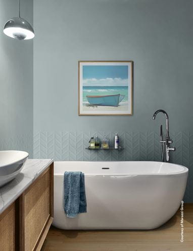 MARAZZI FLORA obklad 30x90 cm, štruktúra 3D spike, azzurro MP85 Obrázek - fotka