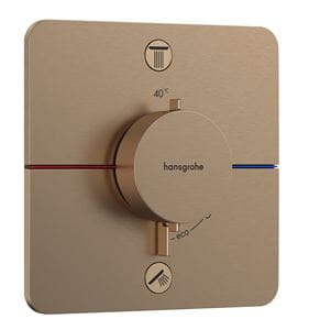 HANSGROHE SHOWER SELECT COMFORT Q podomietková termostatická batéria, pre 2 spotrebiče, brúsený bronz