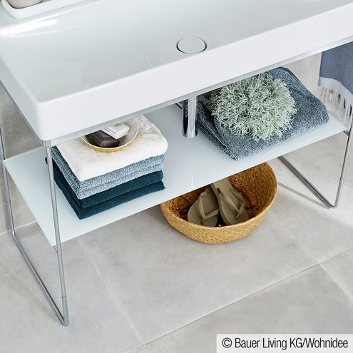 DURAVIT DURASQUARE kovový podstavec 1063x451x740-790 mm, pre umývadlo, chróm 0031031000 Obrázek - fotka
