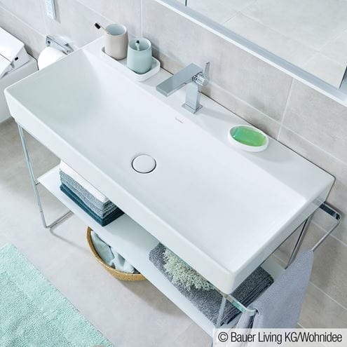 DURAVIT DURASQUARE kovový podstavec 1063x451x740-790 mm, pre umývadlo, chróm 0031031000 Obrázek - fotka