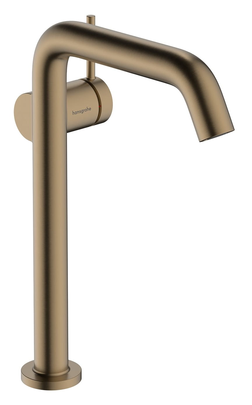 HANSGROHE TECTURIS S umývadlová stojanková batéria 240 Fine, s odtokovou súpravou, CoolStart, EcoSmart+, kartáčovaný bronz