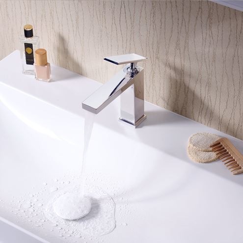 HANSGROHE TECTURIS E umývadlová stojanková batéria, EcoSmart+, chróm 73011000 Obrázek - fotka