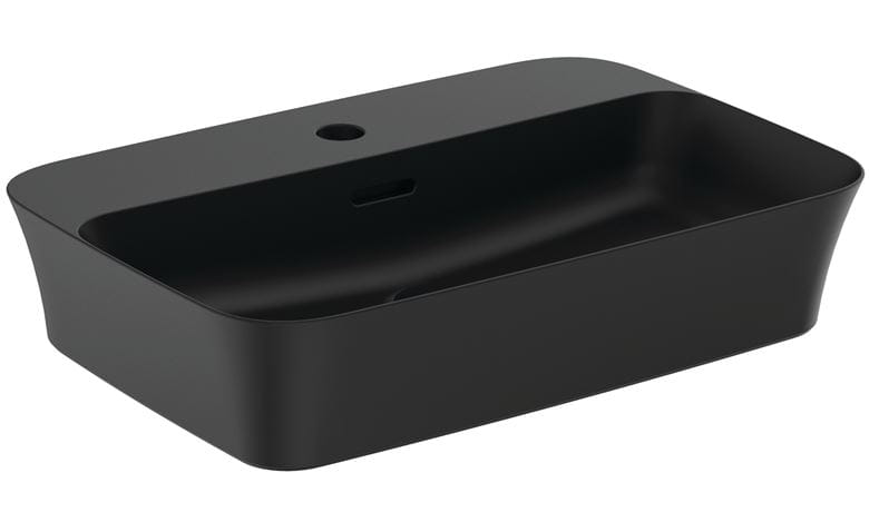 IDEAL STANDARD IPALYSS umývadlo na dosku 55 cm, s prepadom, black matt E2077V3 Obrázek - Hlavní obrázek