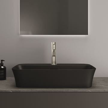IDEAL STANDARD IPALYSS umývadlo na dosku 55 cm, s prepadom, black matt E2077V3 Obrázek - fotka