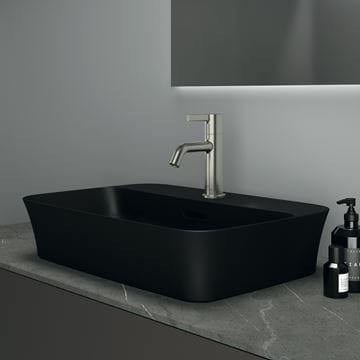 IDEAL STANDARD IPALYSS umývadlo na dosku 55 cm, s prepadom, black matt E2077V3 Obrázek - fotka