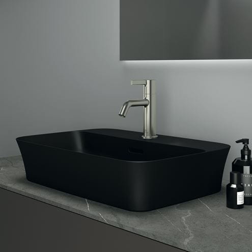 IDEAL STANDARD IPALYSS umývadlo na dosku 55 cm, s prepadom, black matt E2077V3 Obrázek - fotka