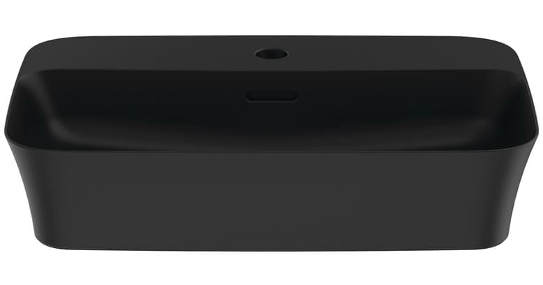 IDEAL STANDARD IPALYSS umývadlo na dosku 55 cm, s prepadom, black matt E2077V3 Obrázek - fotka