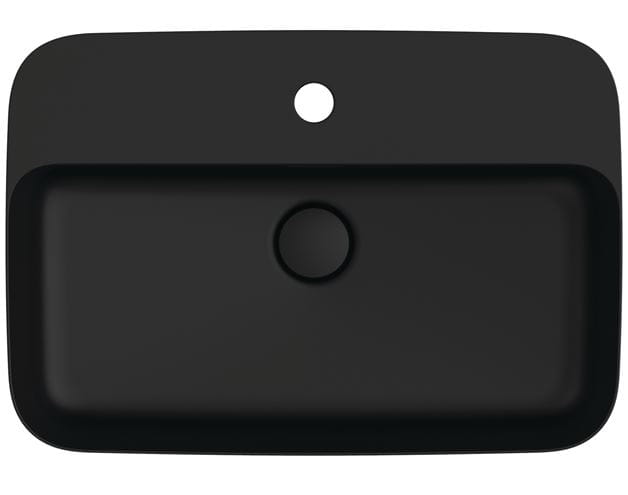 IDEAL STANDARD IPALYSS umývadlo na dosku 55 cm, s prepadom, black matt E2077V3 Obrázek - fotka