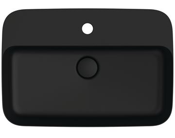 IDEAL STANDARD IPALYSS umývadlo na dosku 55 cm, s prepadom, black matt E2077V3 Obrázek - fotka
