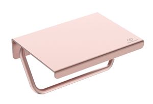 IDEAL STANDARD ALU+ držiak toaletného papiera s poličkou, nástenný, rosé