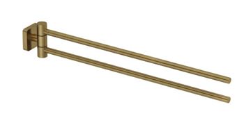 KLUDI VELA S držiak uteráka 441 mm, dvojramenný, kartáčované zlato