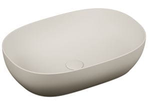 VITRA OUTLINE umývadlová misa 58 cm, bez prepadu, VitrAhygiene, matná béžová