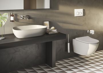 VITRA OUTLINE umývadlová misa 61,5 cm, bez prepadu, VitrAhygiene, matná béžová 5993B420-0016 Obrázek - fotka