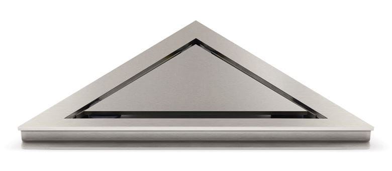 UNIDRAIN HIGHLINE 2911 plný rošt s rámčekom 270x198 mm, kartáčovaná nerez oceľ 2911.0210 Obrázek - Hlavní obrázek