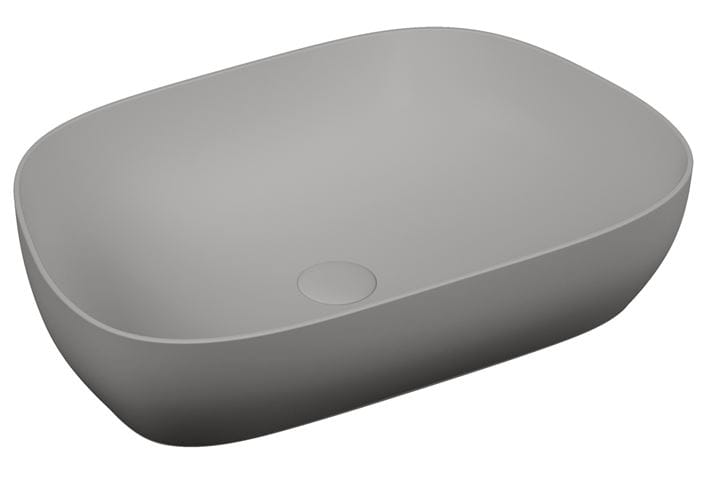 VITRA OUTLINE umývadlová misa 61,5 cm, bez prepadu, VitrAhygiene, matná šedá 5993B476-0016 Obrázek - Hlavní obrázek