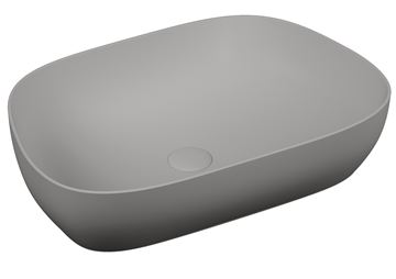 VITRA OUTLINE umývadlová misa 61,5 cm, bez prepadu, VitrAhygiene, matná šedá
