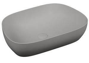 VITRA OUTLINE umývadlová misa 61,5 cm, bez prepadu, VitrAhygiene, matná šedá