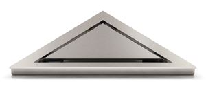 UNIDRAIN HIGHLINE 2911 plný rošt s rámčekom 270x198 mm, kartáčovaná nerez oceľ