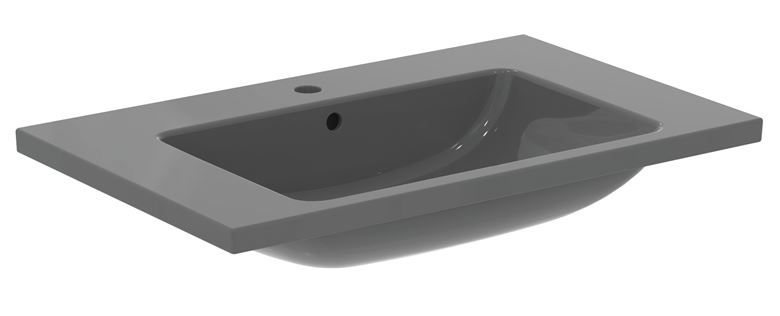 IDEAL STANDARD I.LIFE B umývadlo 81 cm, s otvorom pre batériu a prepadom, lesklá šedá T460458 Obrázek - Hlavní obrázek