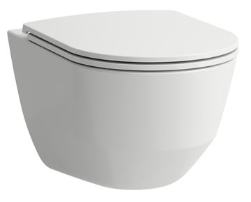 LAUFEN PRE závesné WC s montážnym prvkom Laufen Ineo CW102, Rimless splachovanie, SoftClose sedátko, chrómové tlačidlo PT2.LADF-SC.CR.37 Obrázek - fotka