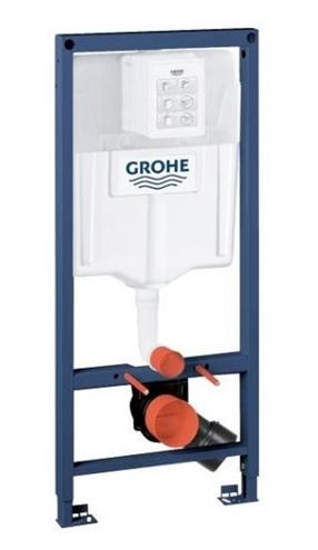BASIC PRE závesné WC s montážnym prvkom Grohe Rapid SL, Tornado Flush splachovanie, SoftClose sedátko, chrómové tlačidlo PT1.GRDF-RSC.CR.2 Obrázek - fotka