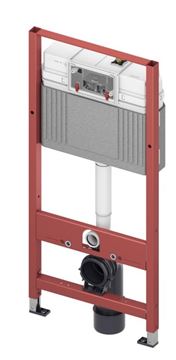 VITRA INTEGRA závesné WC s montážnym prvkom TECEbase, Rim-ex splachovanie, SoftClose sedátko, biele tlačidlo  PT2.TEDF-RSC.W.35 Obrázek - fotka