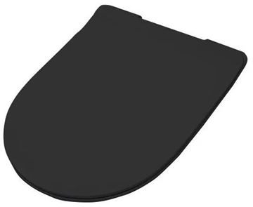 ARTCERAM FILE 2.0 závesné WC s montážnym prvkom Laufen Ineo TW102, Rimless splachovanie, SoftClose sedátko, čierne tlačidlo PT3.LADF-RSC.B.41 Obrázek - fotka