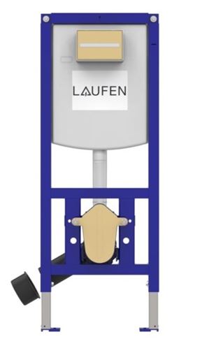 ARTCERAM FILE 2.0 závesné WC s montážnym prvkom Laufen Ineo TW102, Rimless splachovanie, SoftClose sedátko, čierne tlačidlo PT3.LADF-RSC.B.41 Obrázek - fotka