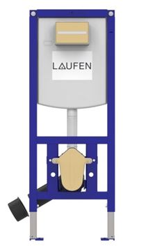 ARTCERAM FILE 2.0 závesné WC s montážnym prvkom Laufen Ineo TW102, Rimless splachovanie, SoftClose sedátko, čierne tlačidlo PT3.LADF-RSC.B.41 Obrázek - fotka