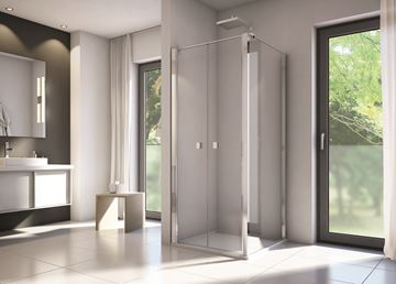 CONCEPT 200 CONT2 bočná stena 120x200 cm, aluchróm/číre sklo CONT21205007 Obrázek - fotka