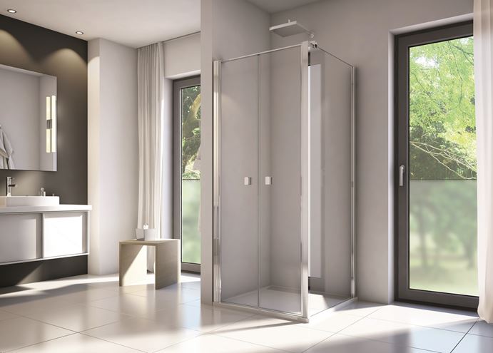 CONCEPT 200 CONT2 bočná stena 120x200 cm, aluchróm/číre sklo CONT21205007 Obrázek - fotka