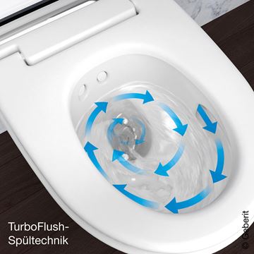 GEBERIT AQUACLEAN MERA COMFORT závesné WC s bidetovým sedátkom, SoftClosing, TurboFlush, KeraTect, biela 146.210.11.1 Obrázek - fotka