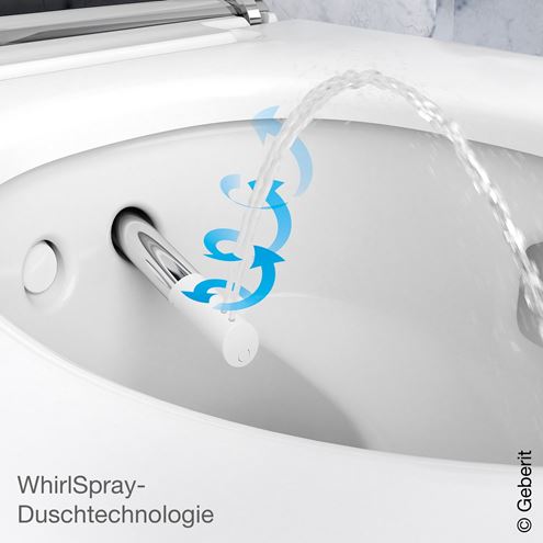 GEBERIT AQUACLEAN MERA COMFORT závesné WC s bidetovým sedátkom, SoftClosing, TurboFlush, KeraTect, biela 146.210.11.1 Obrázek - fotka