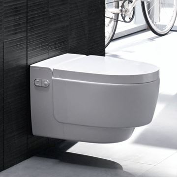 GEBERIT AQUACLEAN MERA COMFORT závesné WC s bidetovým sedátkom, SoftClosing, TurboFlush, KeraTect, biela 146.210.11.1 Obrázek - fotka