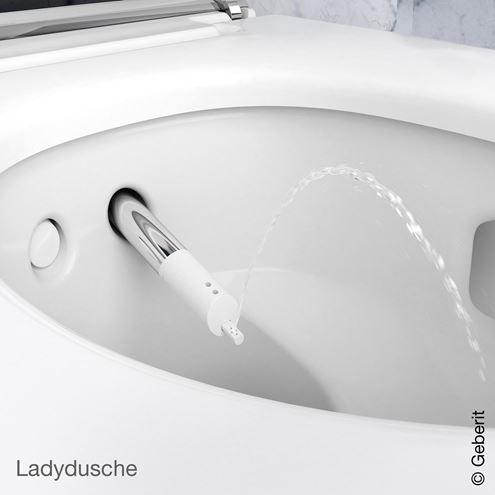 GEBERIT AQUACLEAN MERA COMFORT závesné WC s bidetovým sedátkom, SoftClosing, TurboFlush, KeraTect, biela 146.210.11.1 Obrázek - fotka