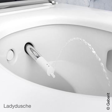 GEBERIT AQUACLEAN MERA COMFORT závesné WC s bidetovým sedátkom, SoftClosing, TurboFlush, KeraTect, biela 146.210.11.1 Obrázek - fotka
