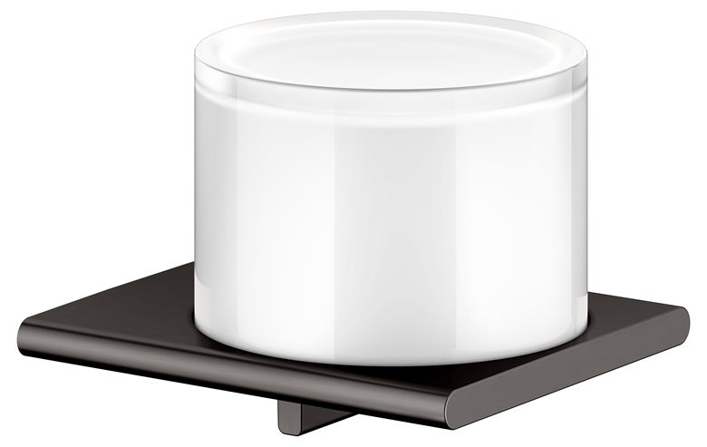 KEUCO EDITION 400 dávkovač tekutého mydla 150 ml, nástenný, sklo, kartáčovaná čierna 11552359000 Obrázek - Hlavní obrázek
