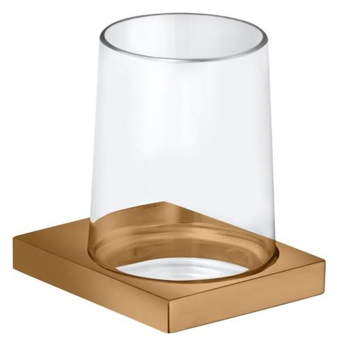 KEUCO EDITION 11 nástenný pohárik, sklo, kartáčovaný bronz 11150039000 Obrázek - Hlavní obrázek