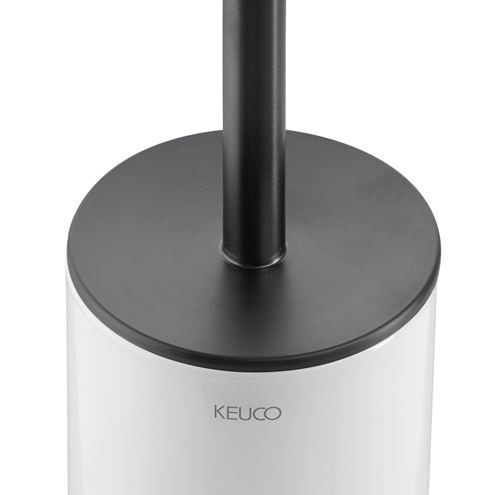 KEUCO EDITION 400 WC kefa, nástenná, matné sklo, kartáčovaná titánová čierna 11564359000 Obrázek - fotka