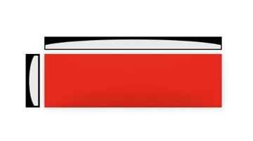 RAKO CONCEPT PLUS dekor 6x20 cm, lesk reliéf, červená WARDT002 Obrázek - fotka